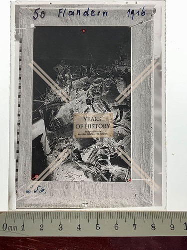 Orig glas dia zerstörte - orig.,