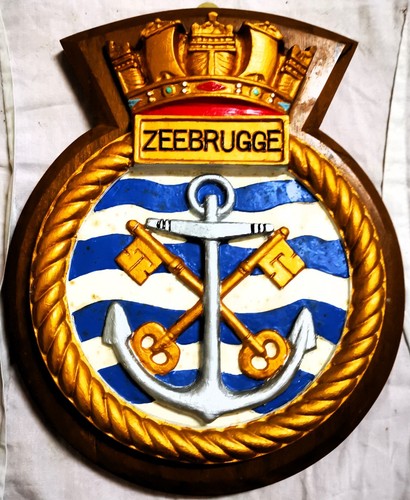 Hms zeebrugge schiffswappen - zeebrugge,