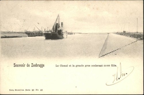 Zeebrugge chenal grande grue - grande,