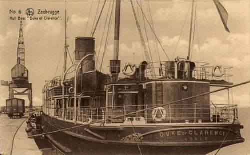 Zeebrugge rumpfboot duke - ak, zeebrugge,