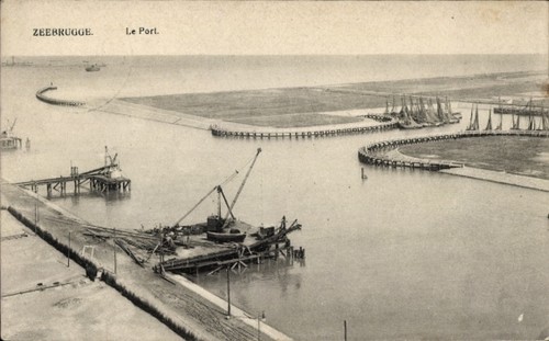 Zeebrugge westflandern - ak,