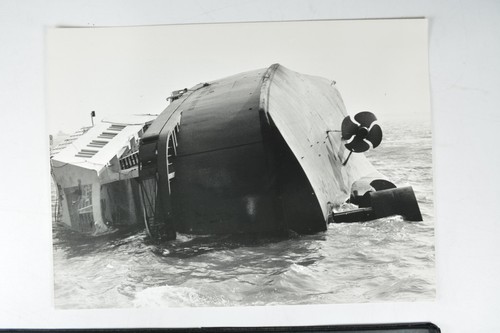 Capsized car ferry - car, herald
