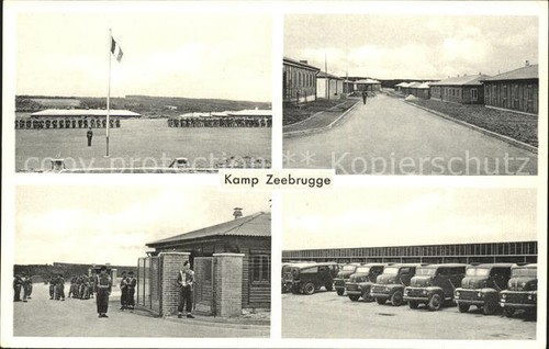 Zeebrugge kamp soldaten autos - kamp,