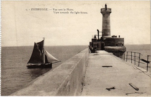 Cpa zeebrugge vue vers le - ak,