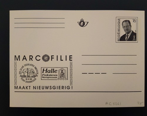 Belgien ganzsache marcophilie - belgien,