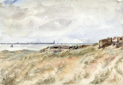 Sanddünen heyst sur - heyst-sur-mer, der